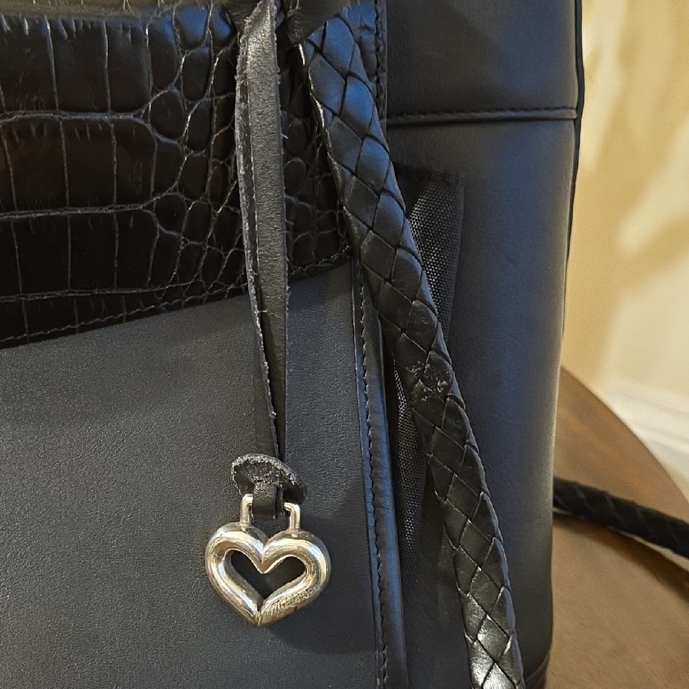 Vintage Brighton Black Crocodile Texture Shoulder Bag.Stunning! - Picture 4 of 9
